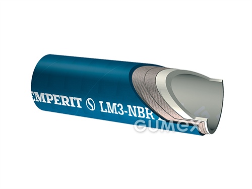 LM3, 13/23mm, 18bar, -35°C/+95°C (Wasser), 6bar, -35°C/+164°C (Dampf), NBR/NVC, blau, 